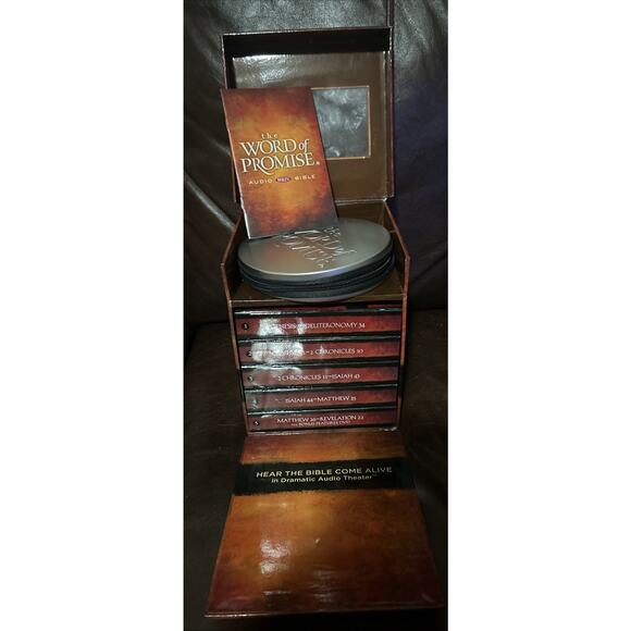 The Word of Promise Audio Bible 79 CD Set 2009 NKJV Thomas Nelson Complete VG - Picture 6 of 6